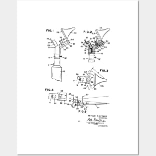 Otoscope Vintage Patent Hand Drawing Posters and Art